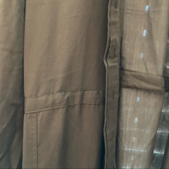 LOVE & LEGEND Sz 24 Brown Shirt Dress Overcoat Shacket - Picture 5 of 12